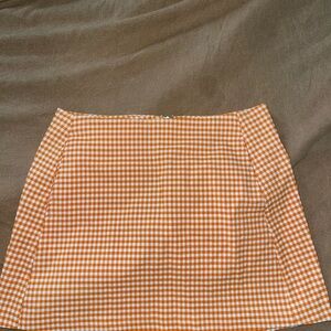 Urban Outfitters Orange Mini Pencil Skirt